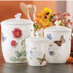 Alternative view of Lenox Premium Butterfly Meadow 3-Piece Canister Set