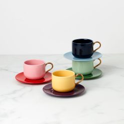 Lenox Premium Make It Pop 8-Piece Cup & Saucer Set