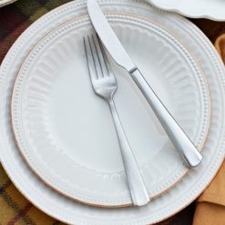 Alternative view of Lenox Premium French Perle Groove White 18-Piece Dinnerware Set