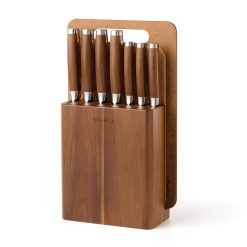 Lenox Premium Skandia Woodlyn 10-Piece Cutlery Block Set