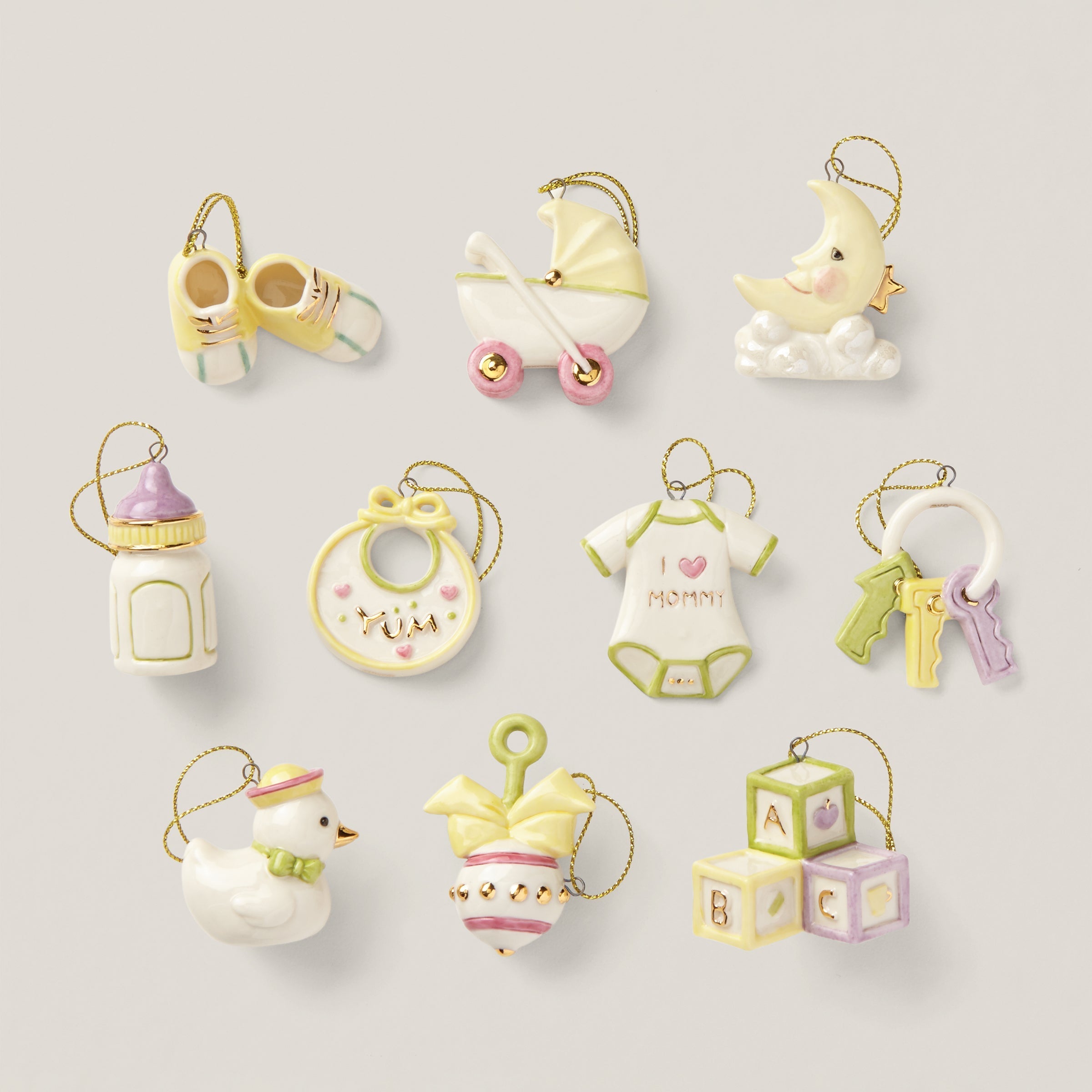 Lenox Premium Baby Memories 10-Piece Mini Ornament Set