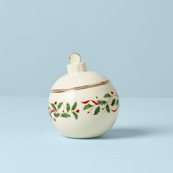 Alternative view of Lenox Premium Holiday Ornament Candy Jar