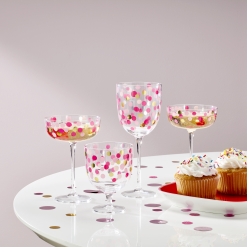 Alternative view of Lenox Premium It's Raining Confetti Coupe Glasses, Set of 4