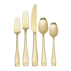 Lenox Premium Moda Champagne Satin 20- Piece Flatware Set