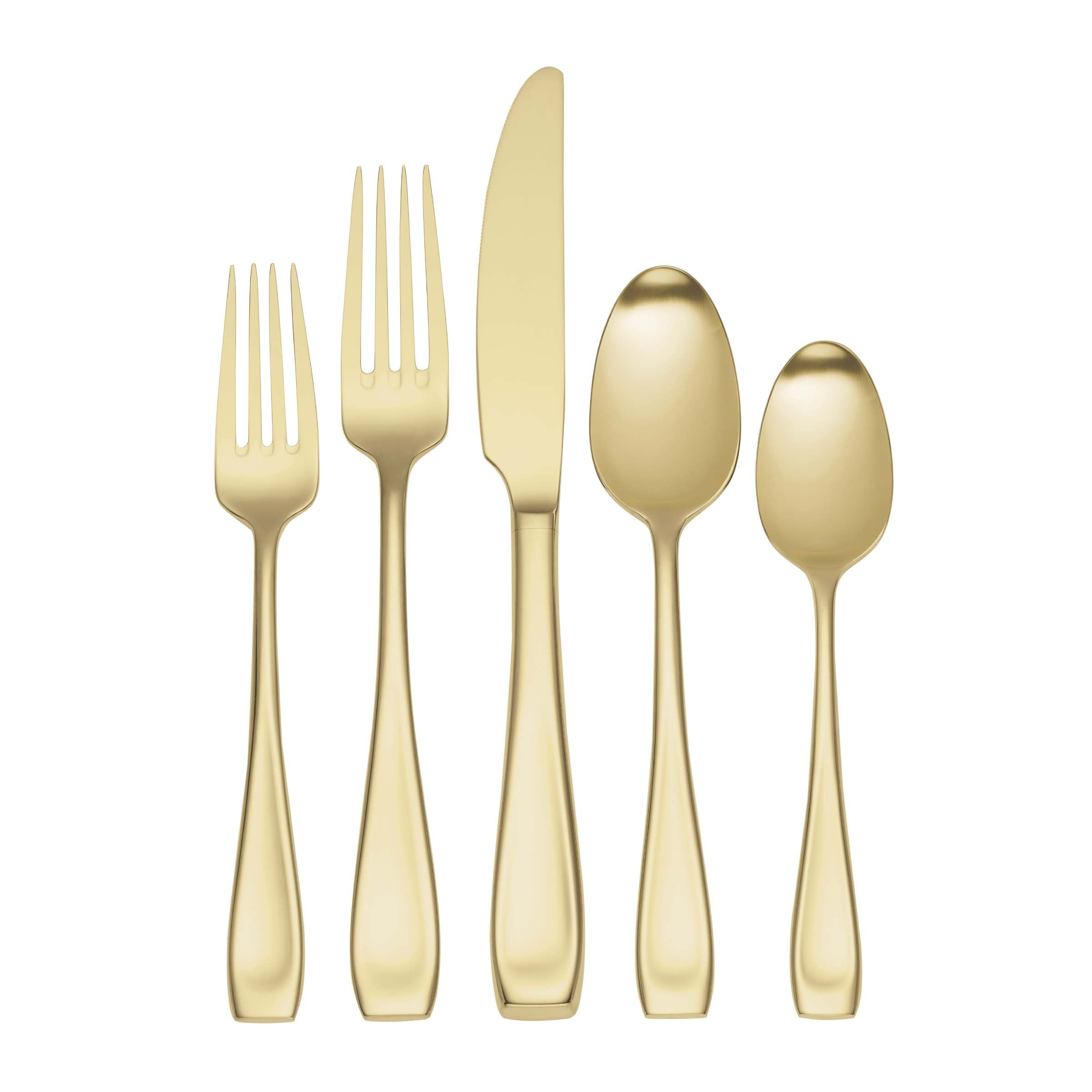 Lenox Premium Moda Champagne Satin 20- Piece Flatware Set