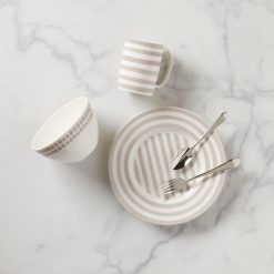 Alternative view of Lenox Premium Charlotte Street Grey North 4-Piece Place Setting