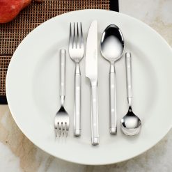 Alternative view of Lenox Premium Shangrila Frosted 20-Piece Flatware Set