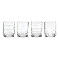Lenox Premium Mingle Double Old Fashion Glasses, Set of 4