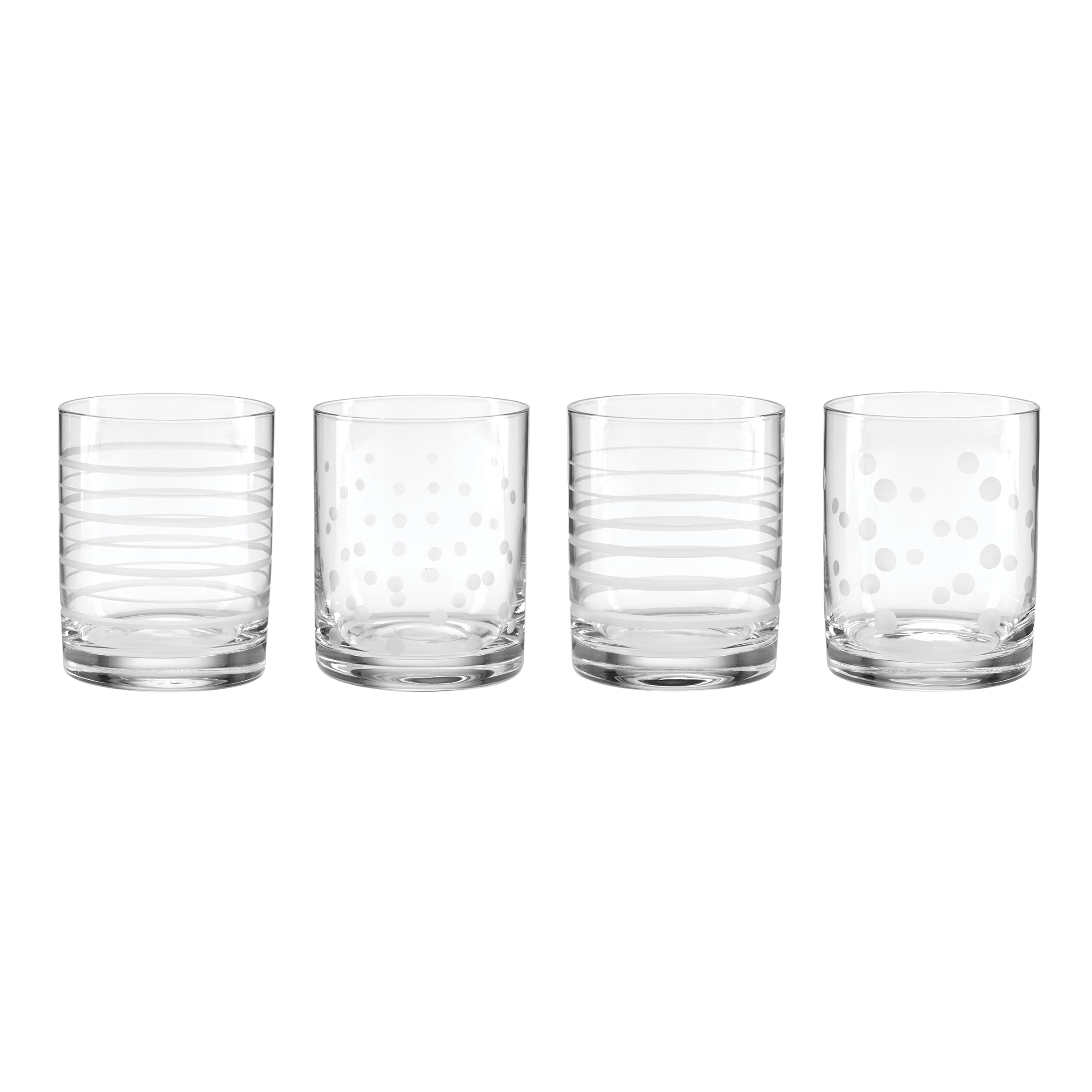 Lenox Premium Mingle Double Old Fashion Glasses, Set of 4
