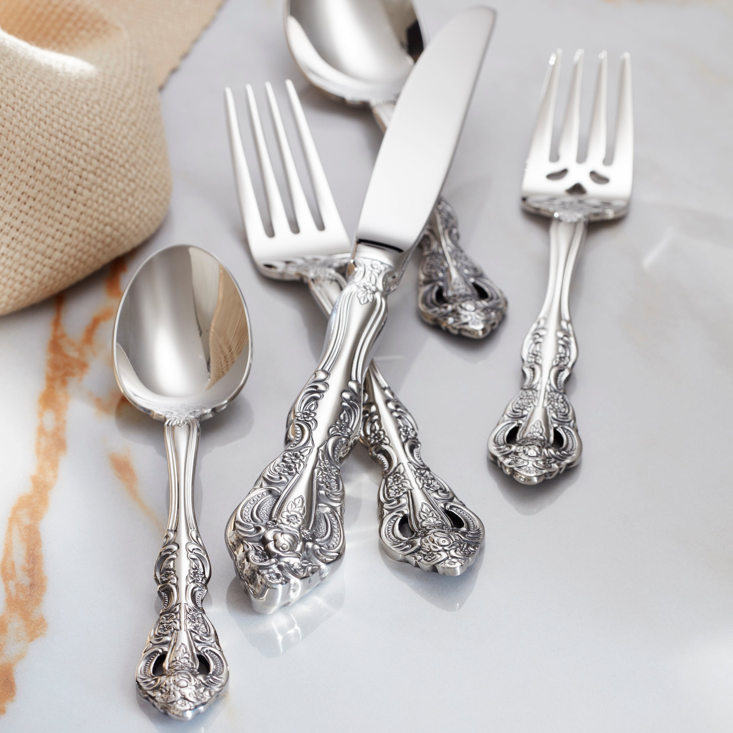 Lenox Premium Michelangelo 20-Piece Flatware Set - Image 3