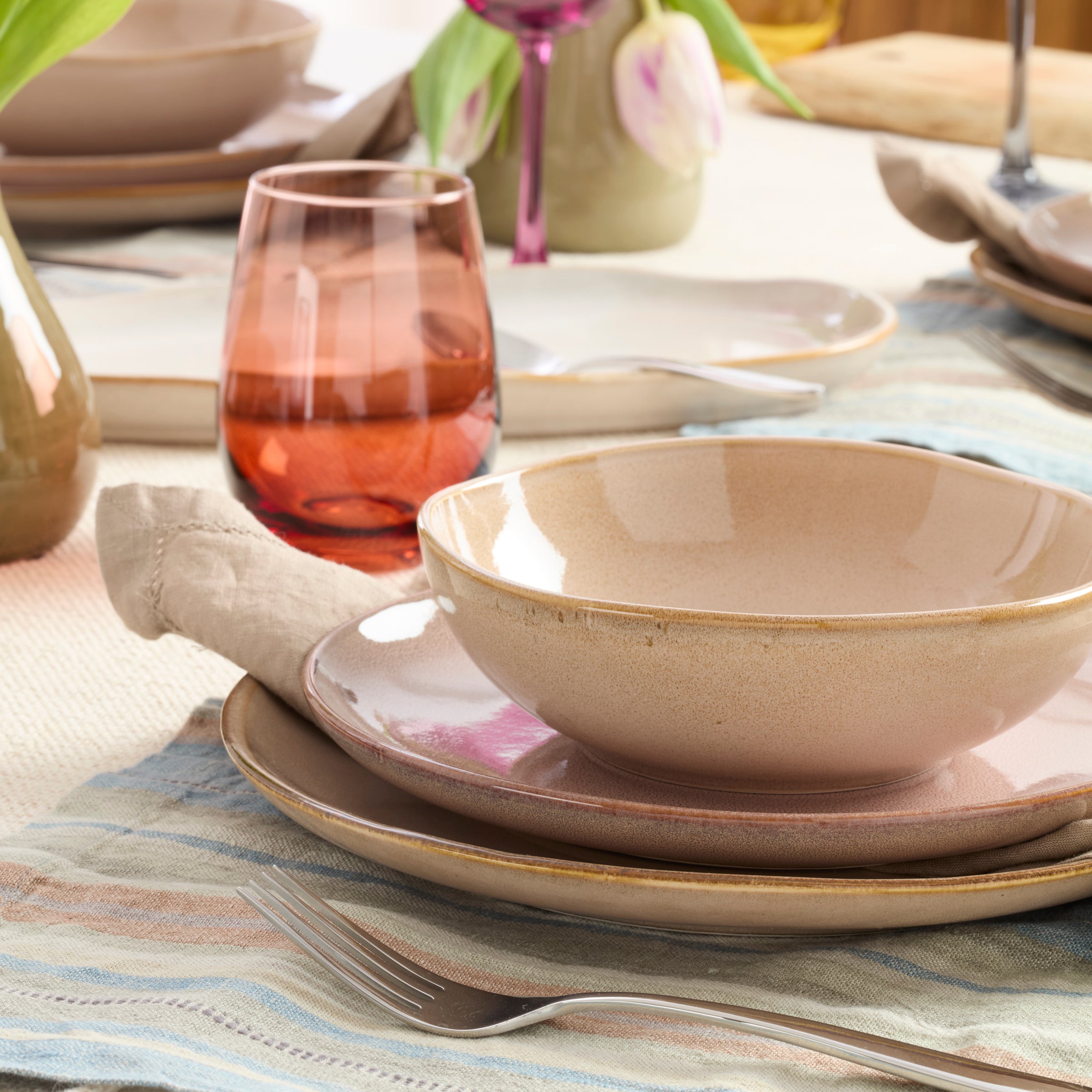 Lenox Premium Organic Shades Clay 12-Piece Dinnerware Set - Image 5