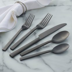 Alternative view of Lenox Premium Chefs Table Midnight Matte 20-Piece Flatware Set