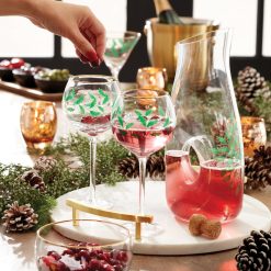 Alternative view of Lenox Premium Holiday 3-Piece Decanter & Wine Glass Set