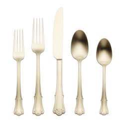 Lenox Premium James Street Champagne Satin 20-Piece Flatware Set