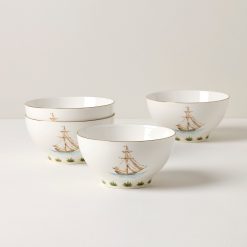 Lenox Premium British Colonial Tradewind Rice Bowls, Set of 4