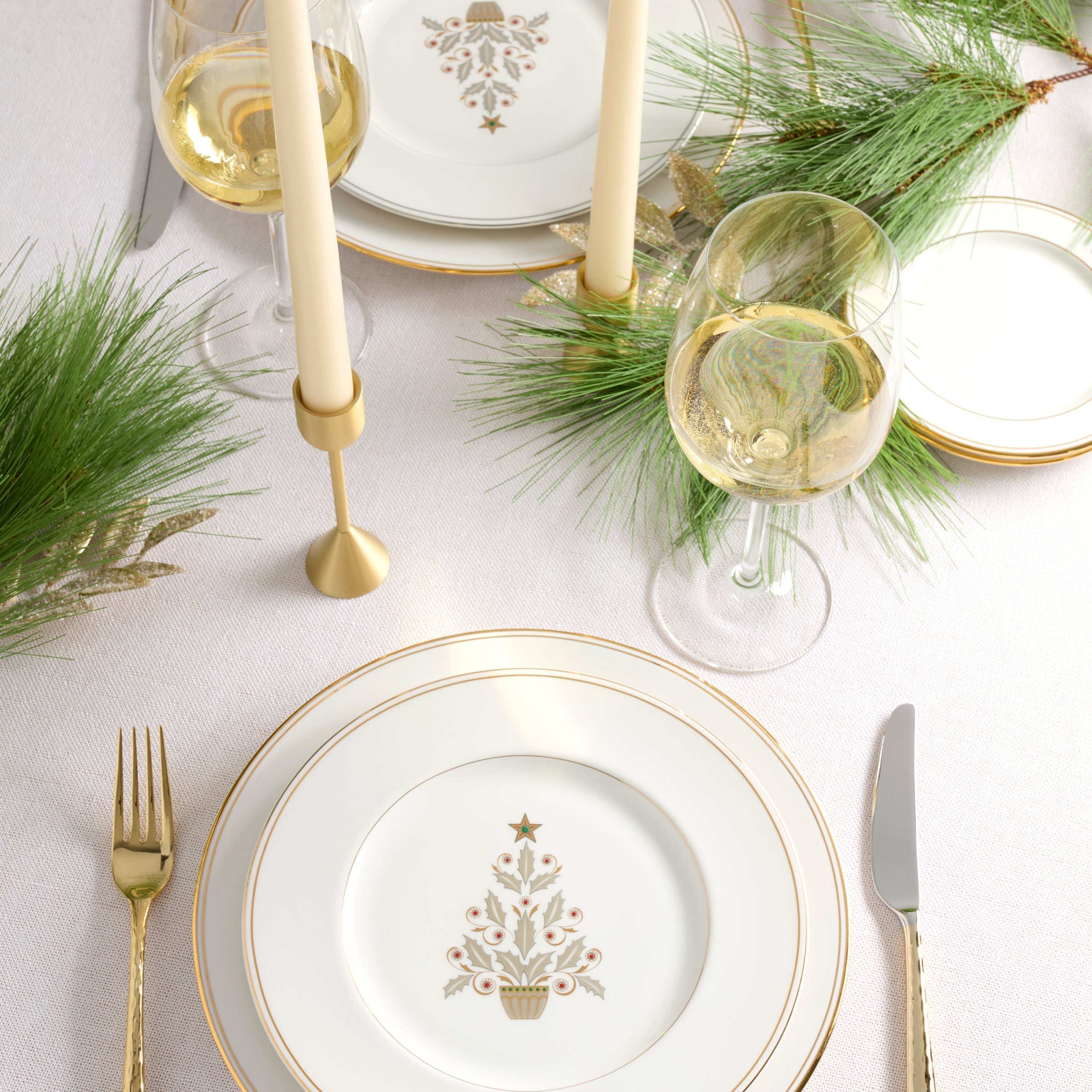 Lenox Premium Federal Gold Tree Accent Plates, Set of 4 - Image 4