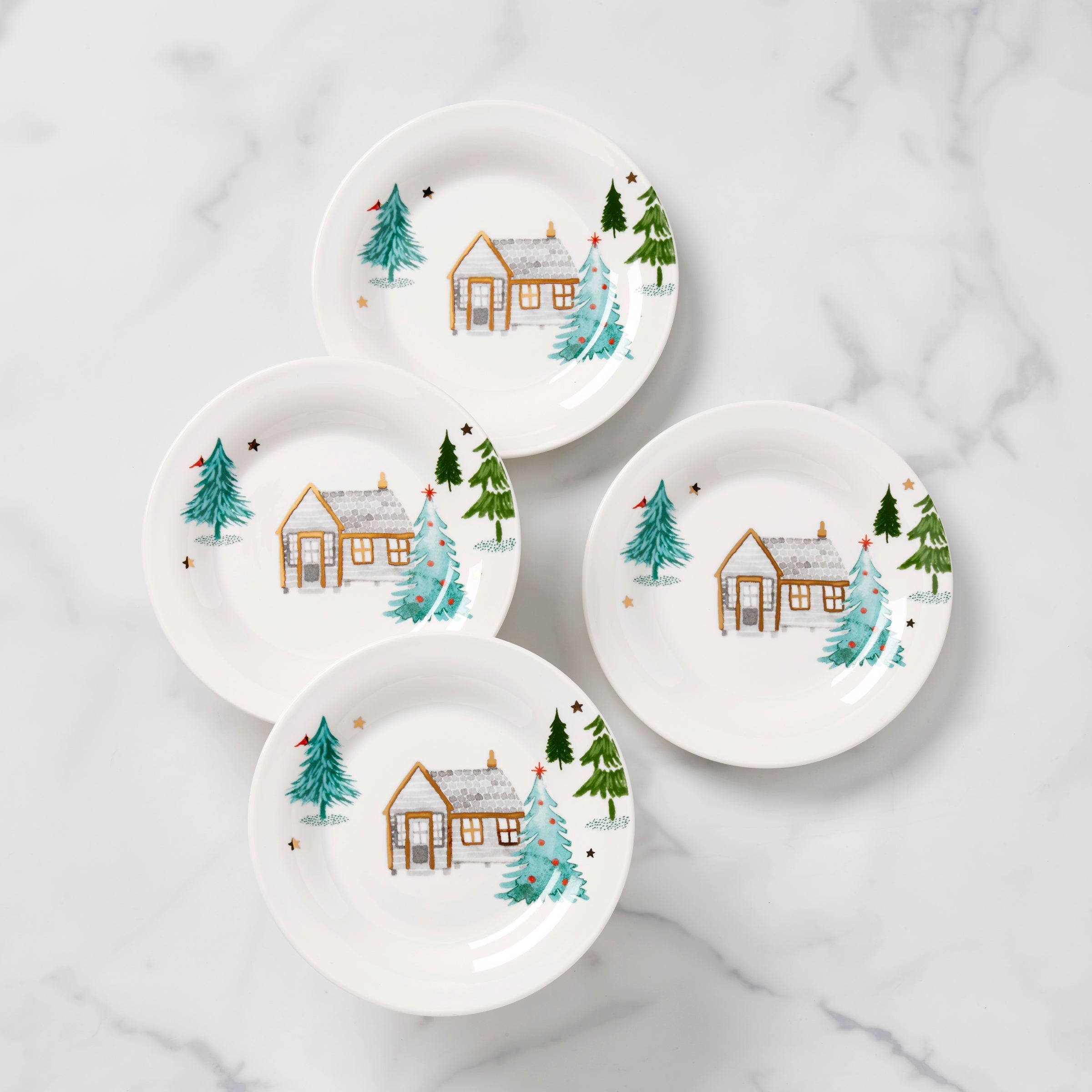 Lenox Premium Balsam LaneTidbit Plates, Set of 4