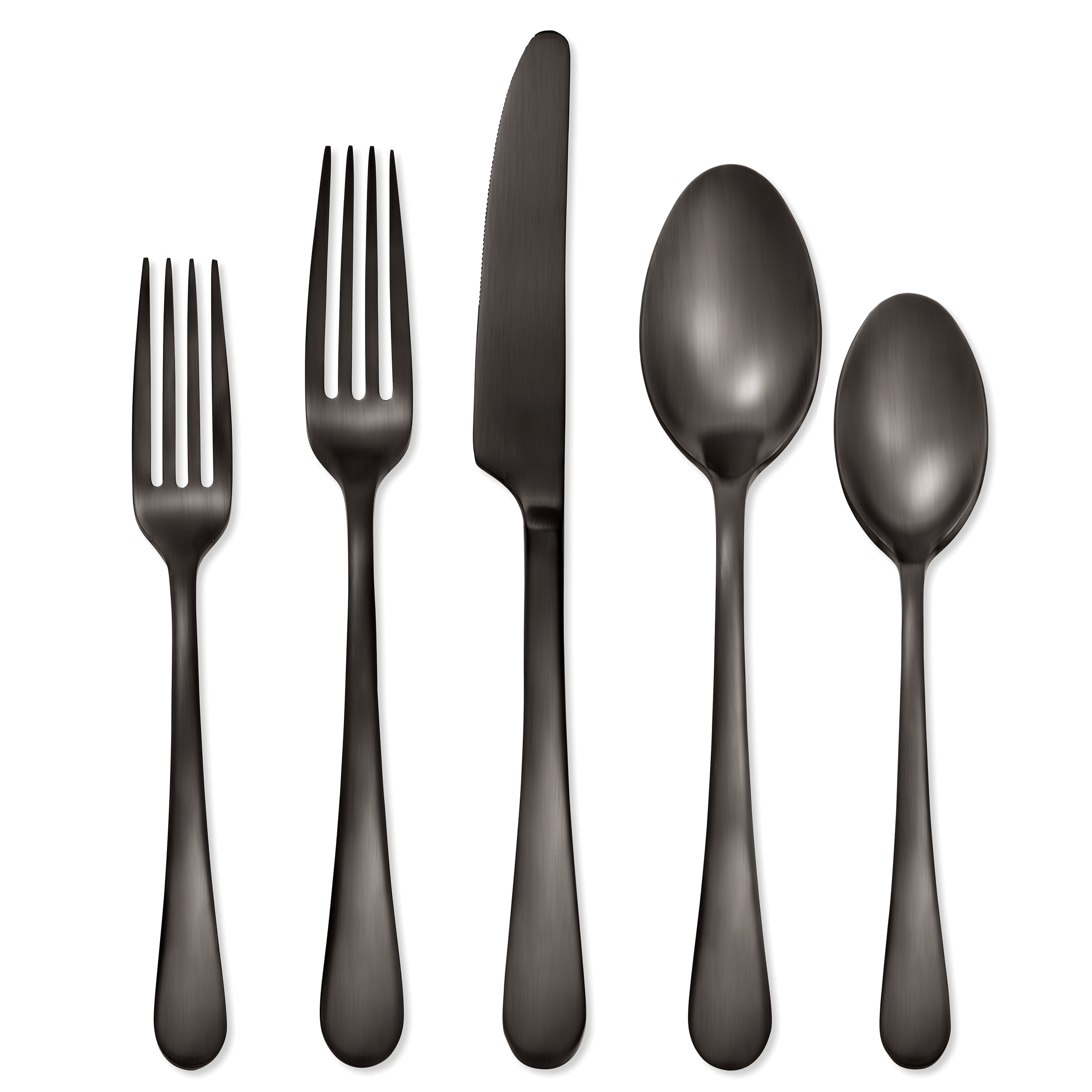 Lenox Premium Mirabella Gunmetal Satin 30-Piece Flatware Set