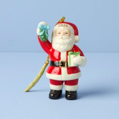 Lenox Premium 2026 Santa with Mistletoe Ornament