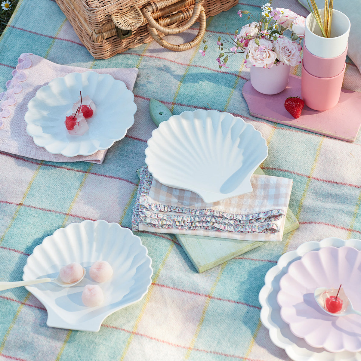 Lenox Premium Bamboo Natural Shell Plates, Set of 6 - Image 4