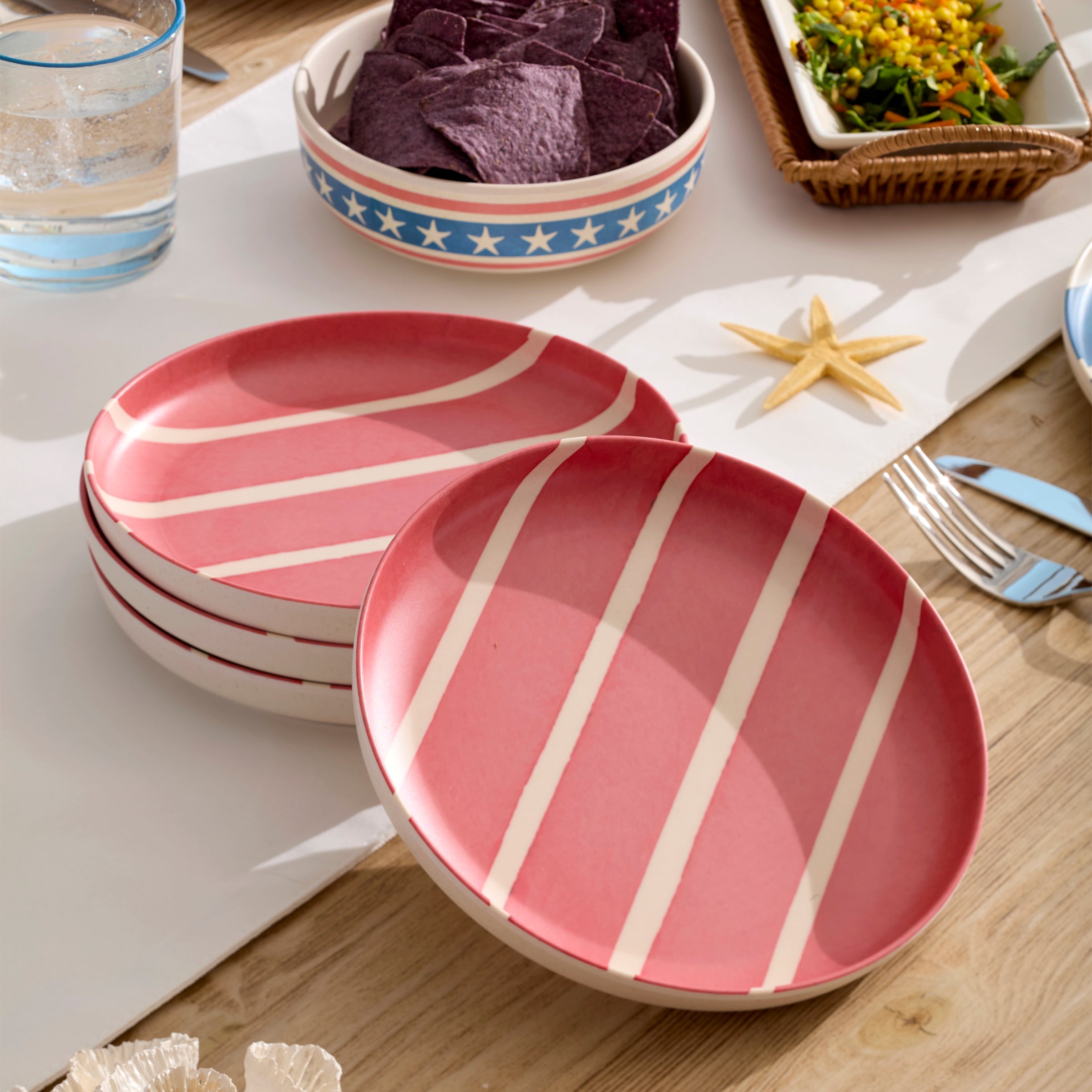 Lenox Premium 24 Seven Melamine Aweigh We Go 24-Piece Dinnerware Set - Image 8