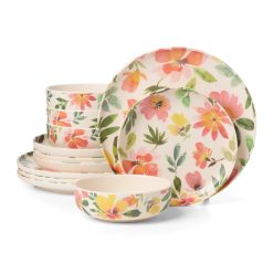 Lenox Premium 24 Seven Melamine Floral 12-Piece Dinnerware Set