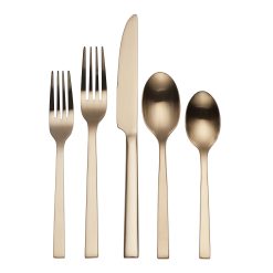 Lenox Premium Chefs Table Champagne 20 Piece Flatware Set