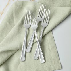 Alternative view of Lenox Premium Reid Satin Dinner Forks, Set of 4