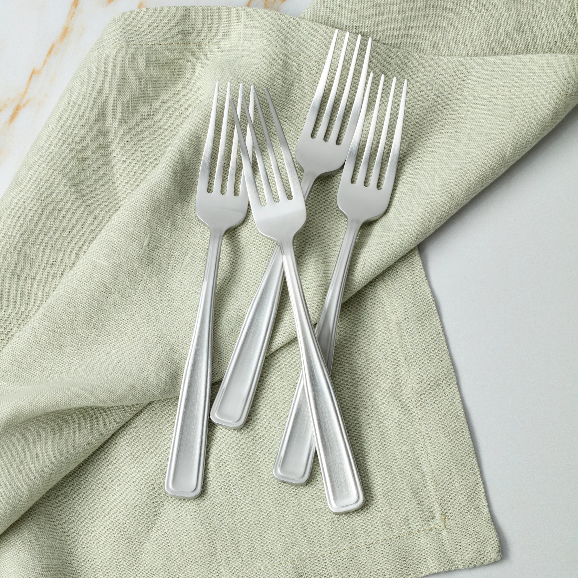 Lenox Premium Reid Satin Dinner Forks, Set of 4 - Image 2