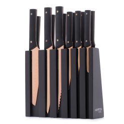 Lenox Premium Knight Copper 13-Piece Cutlery Block Set