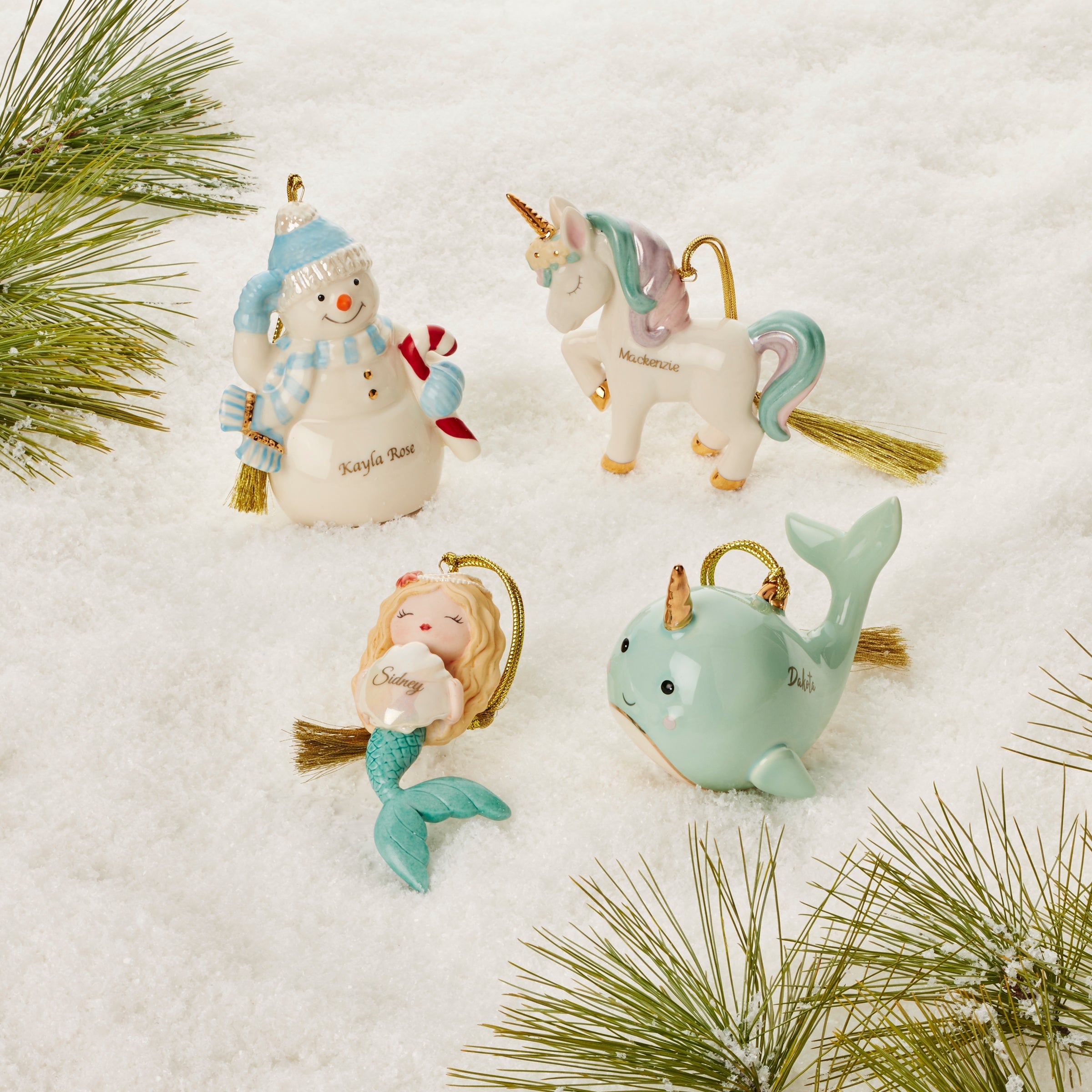 Lenox Premium Personalized Narwhal Ornament - Image 4