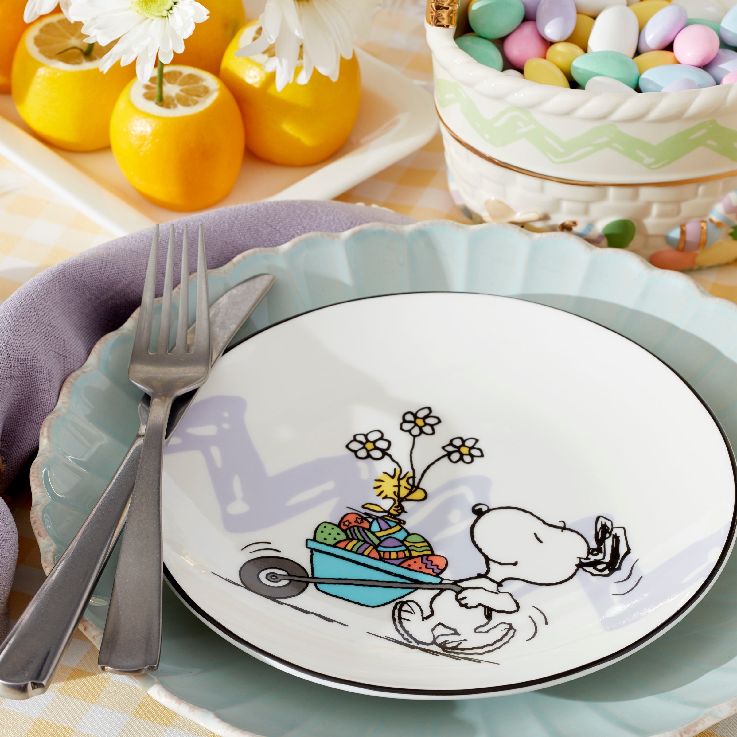 Lenox Premium Snoopy Easter Accent Plates, Set of 4 - Image 7