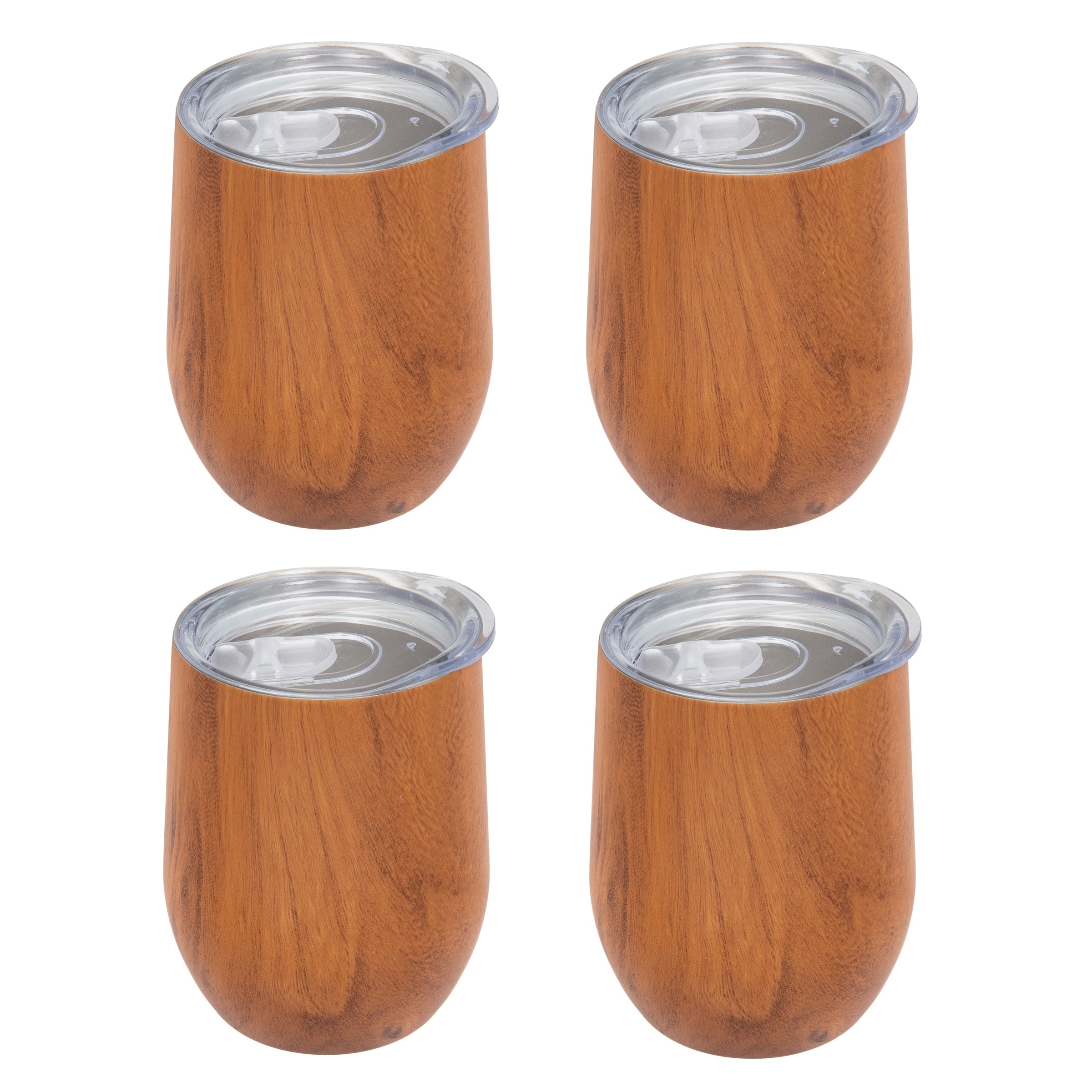 Lenox Premium Insulated Woodgrain Wine Tumblers, Set of 4 - Image 5
