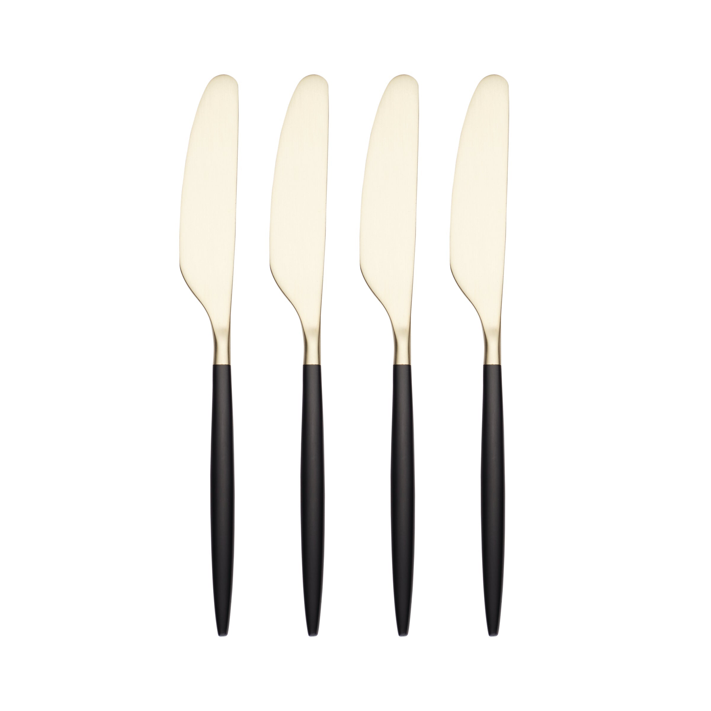 Lenox Premium Gaze Black Champagne Satin Spreaders, Set of 4