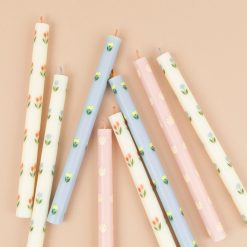 Alternative view of Lenox Premium Floral Table Candles, Set of 8