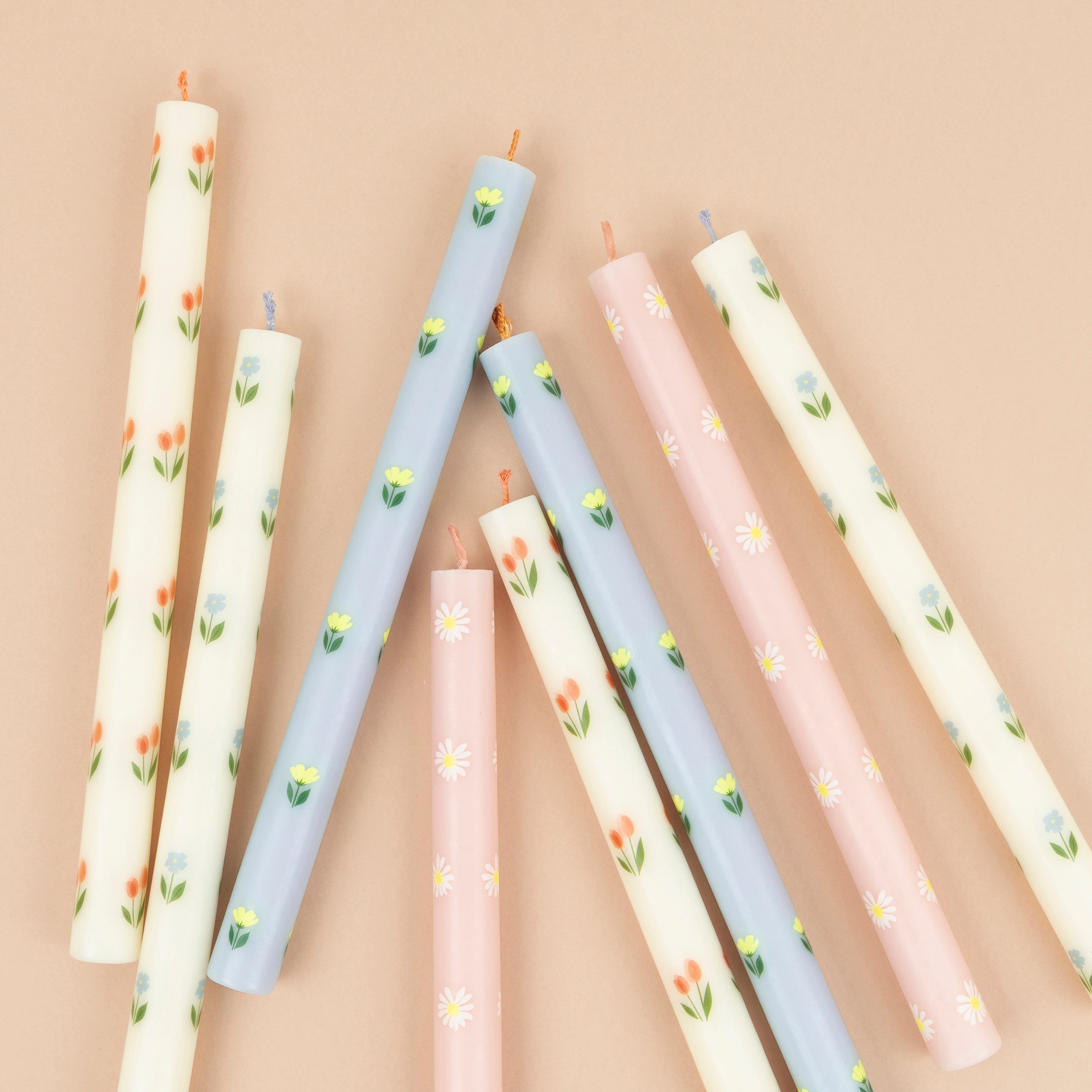 Lenox Premium Floral Table Candles, Set of 8 - Image 2
