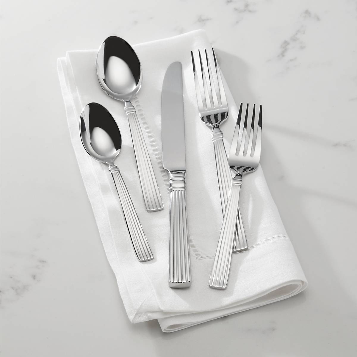 Lenox Premium Crescendo II 65-Piece Flatware Set - Image 2