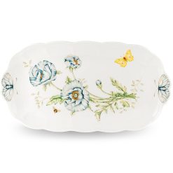 Alternative view of Lenox Premium Butterfly Meadow Oblong Sandwich Tray
