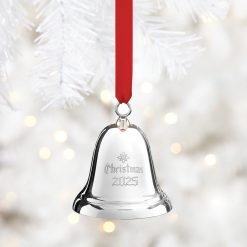 Alternative view of Lenox Premium 2026 Annual Christmas Bell Sterling Silver Ornament
