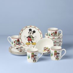 Lenox Premium Disney Holiday 12-Piece Dessert Set