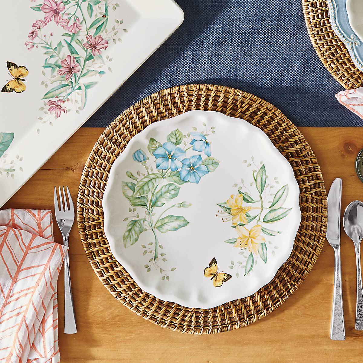 Lenox Premium Butterfly Meadow Melamine Dinner Plates, Set of 4 - Image 7