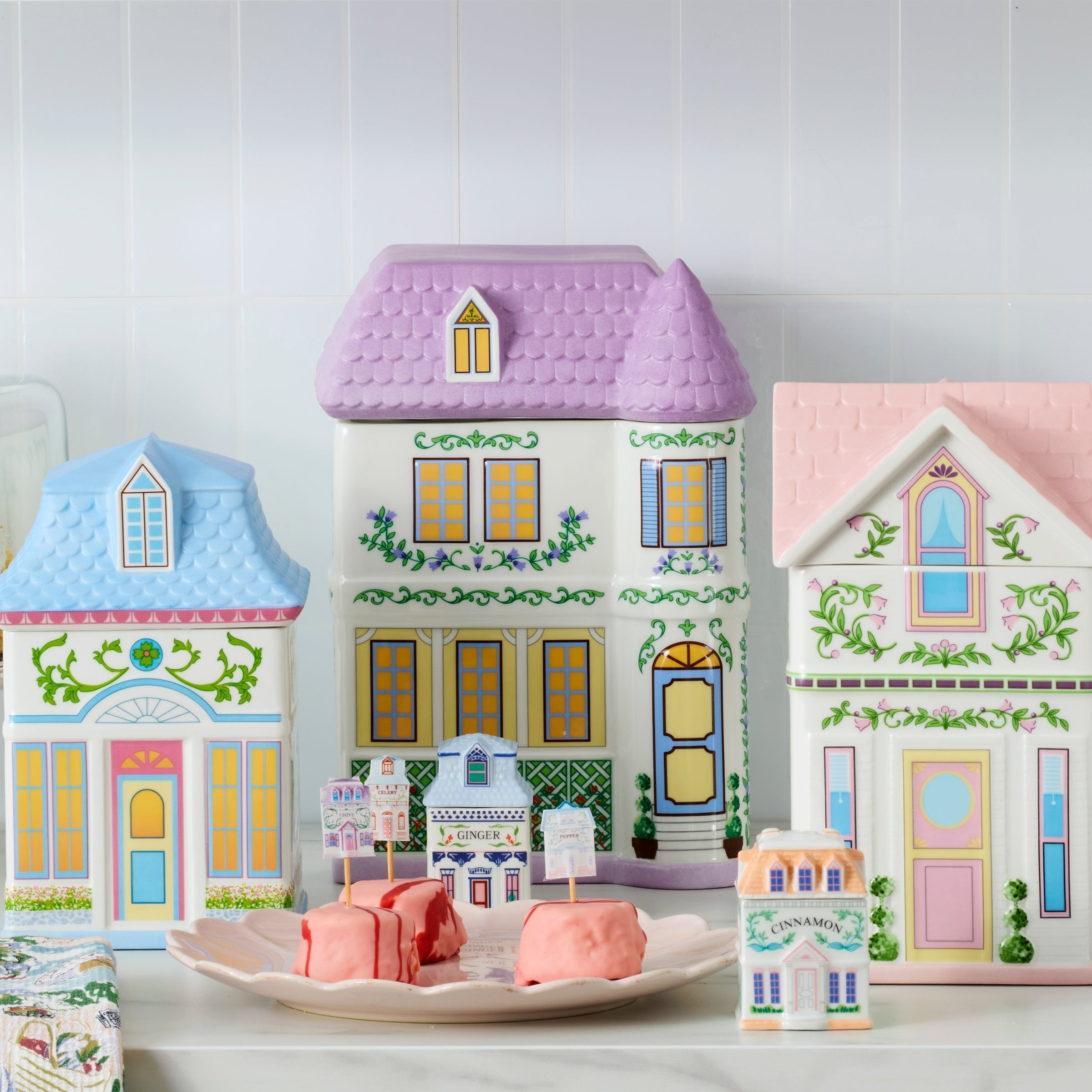 Lenox Premium Lenox Spice Village House Canisters, Set of 3 - Image 7