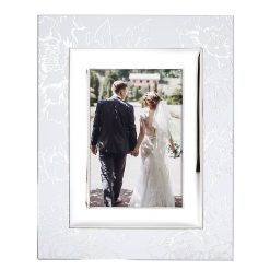 Lenox Premium Silver Peony 5x7 Photo Frame