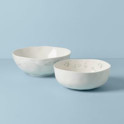 Alternative view of Lenox Premium Oyster Bay 2-Piece Nesting Serving Bowls