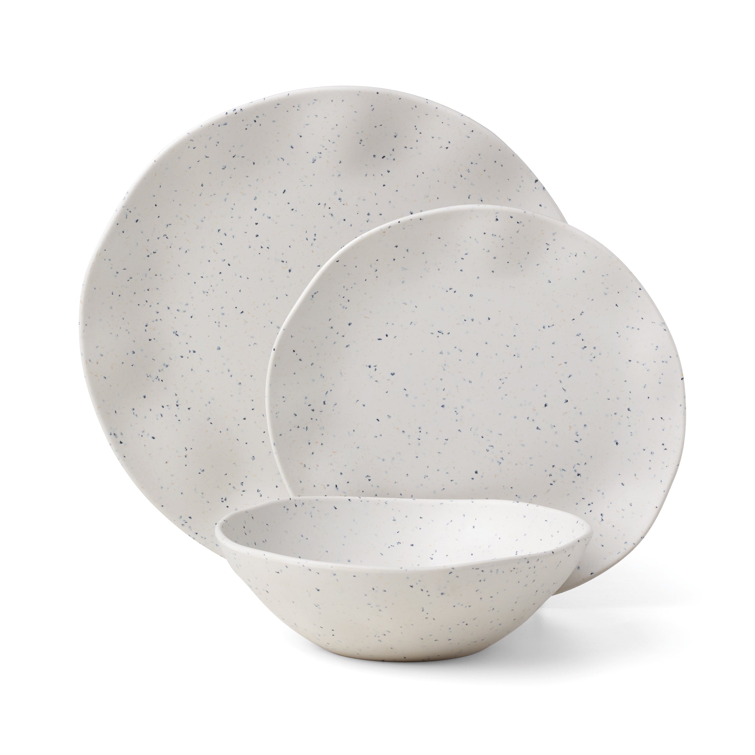 Lenox Premium Terrazzo Melamine Cream 12-Piece Dinnerware Set - Image 10
