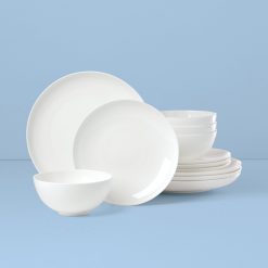 Lenox Premium Studio 1414 Coupe 12-Piece Dinnerware Set