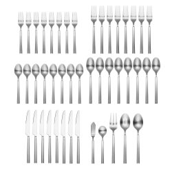 Alternative view of Lenox Premium Gailann Satin 45-Piece Flatware Set with Caddy