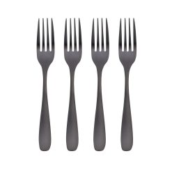 Lenox Premium Eliana Black Satin Salad Forks, Set of 4