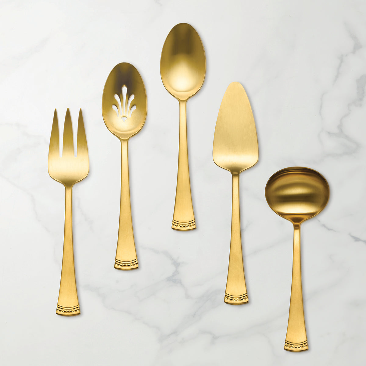 Lenox Premium Portola Gold Satin 5-Piece Hostess Set