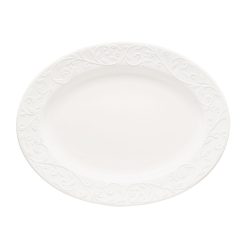Lenox Premium Opal Innocence Carved Oval Platter